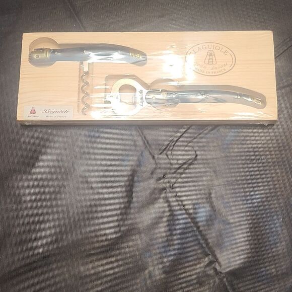 Laguiole Jean Dubost Cork Screw and Bottle Opener Set Made in France - Picture 3 of 7
